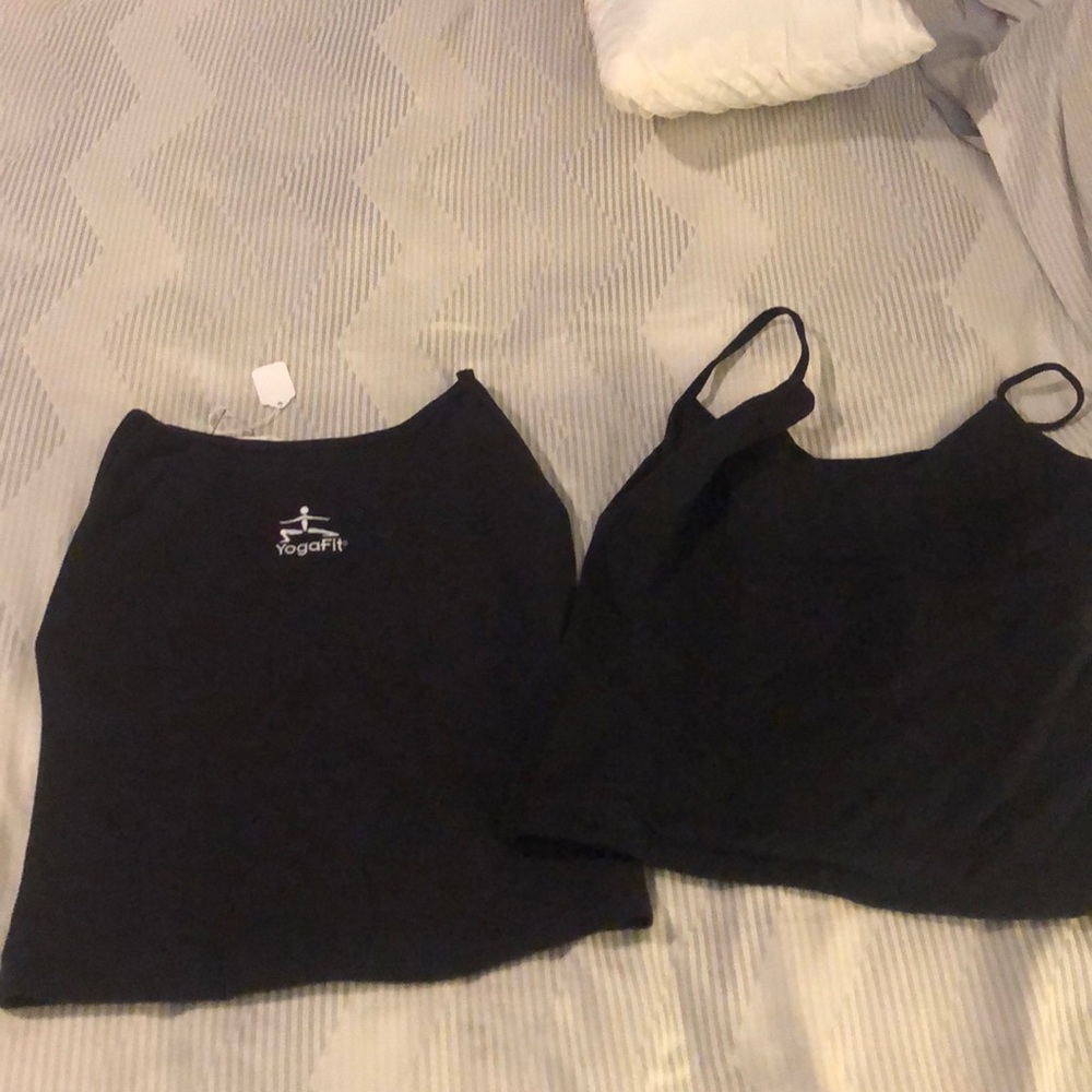 2 brand new yoga fit tank tops